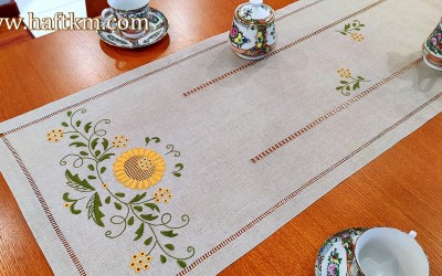 Hand-embroidered tablecloth " Jaskra makowska "