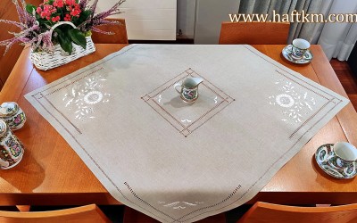 Lovely tablecloth, hand embroidery  "Jaskra Makowska " 