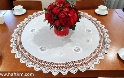 Elegant tablecloth  " Jaskra makowska "
